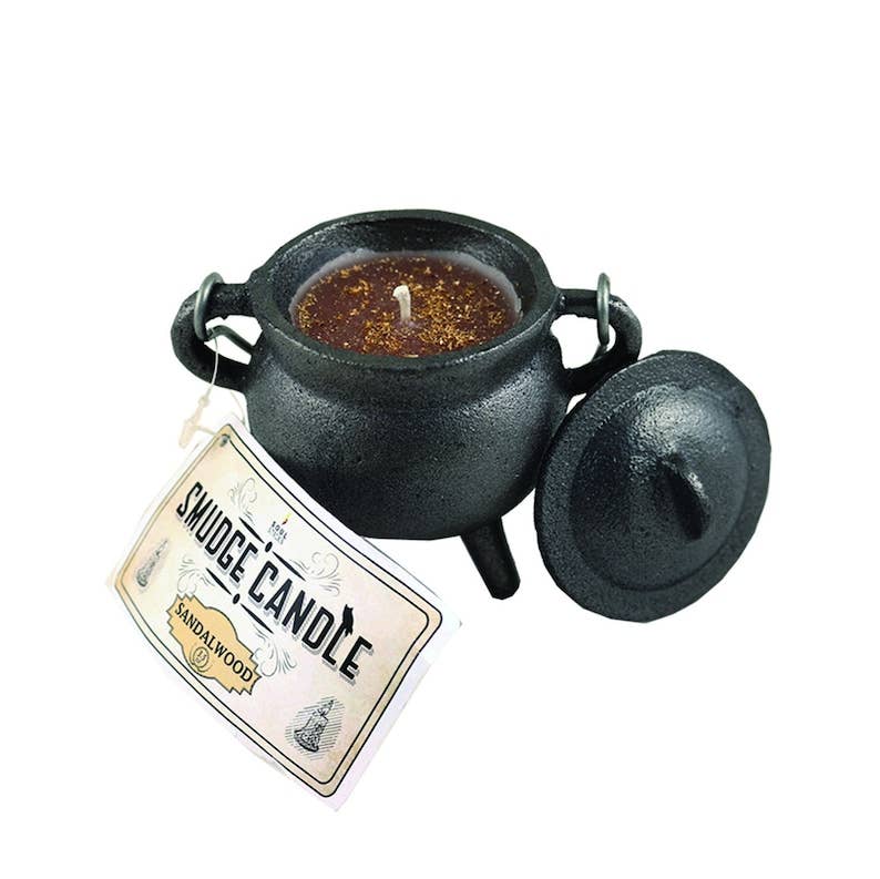 Smudge Candle - Sandalwood Cauldron Soul Sticks (4 in.)