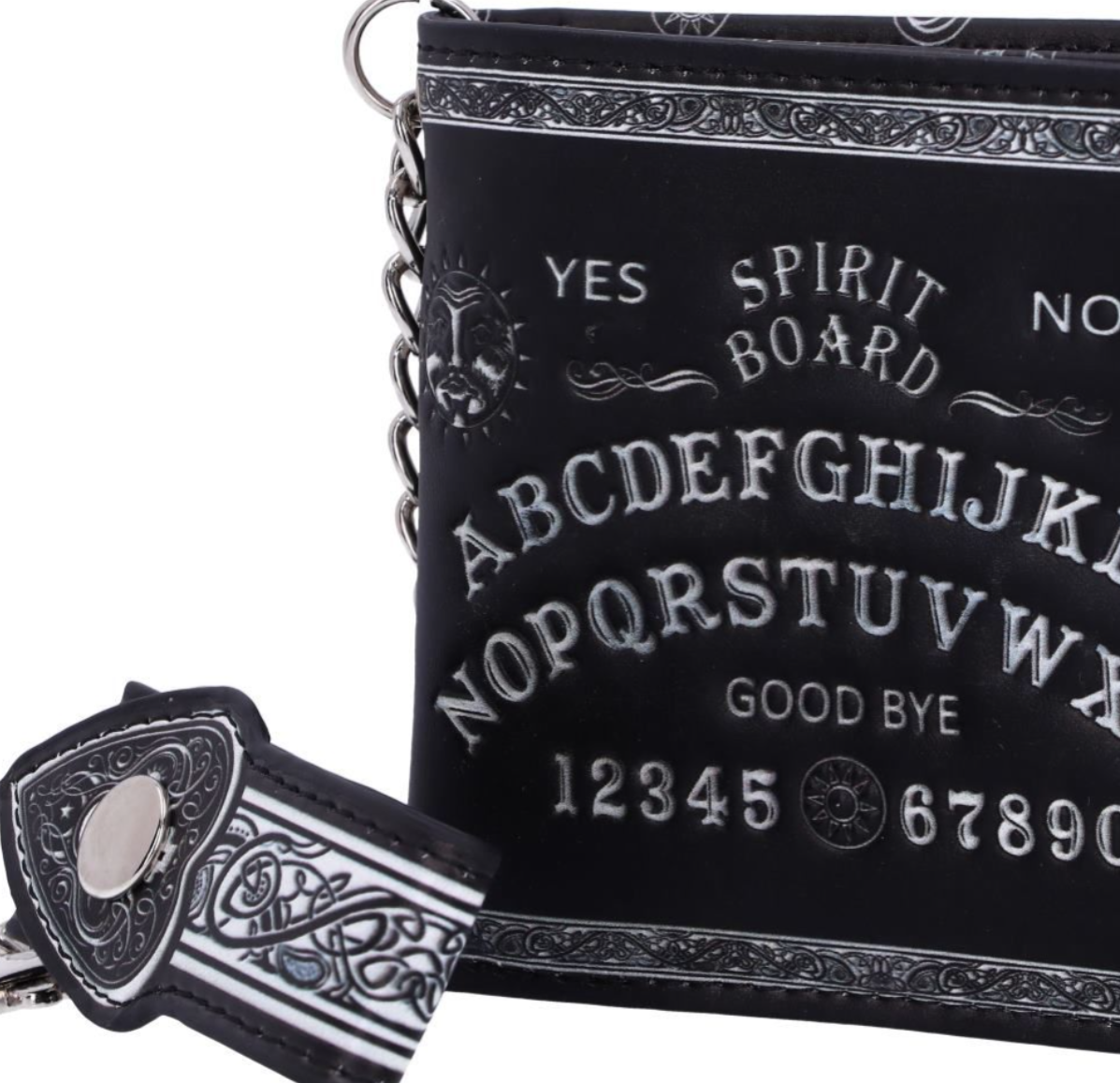 Spirit Board Gothic Wallet with Planchette Chain