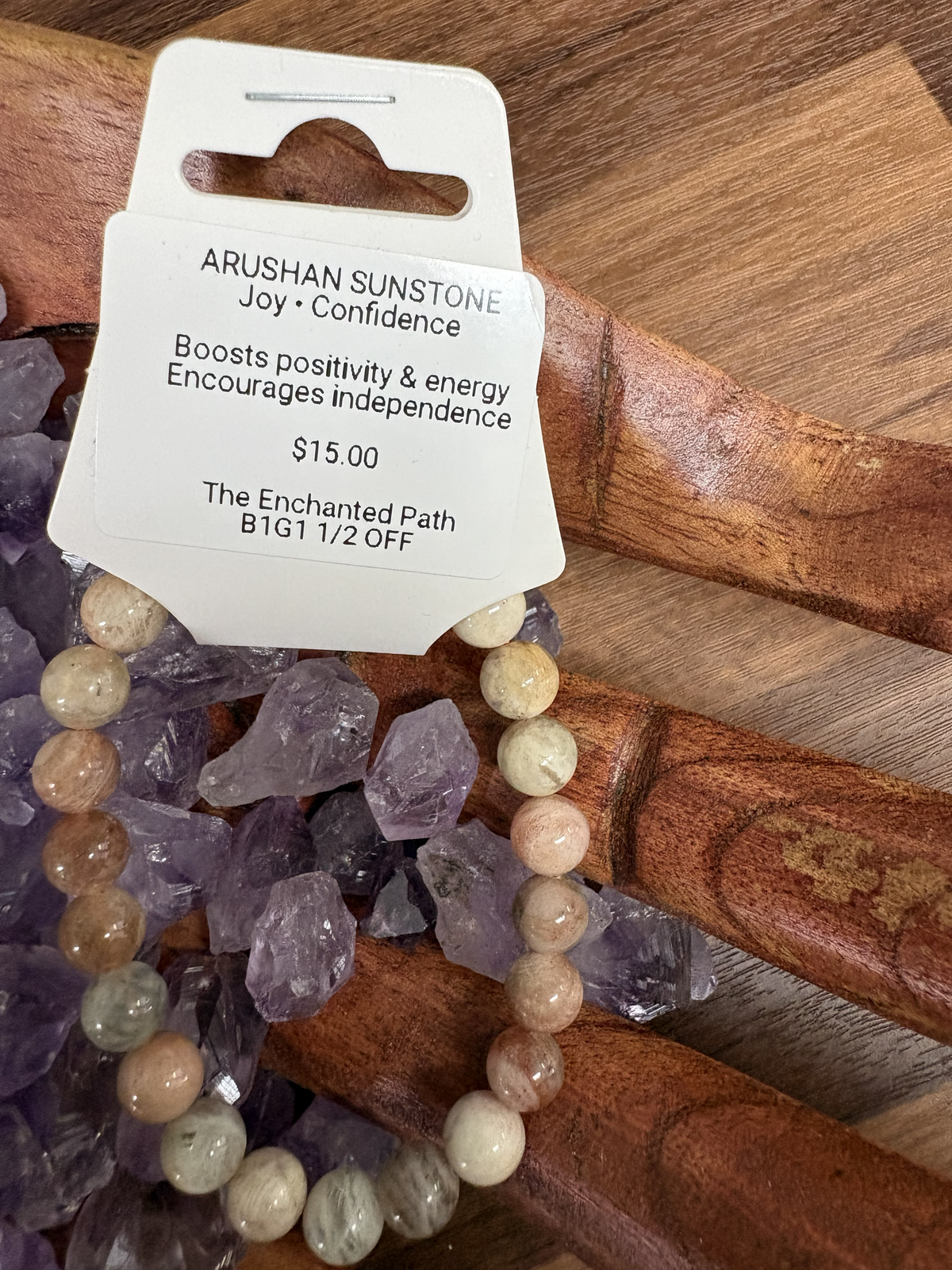 Arushan Sunstone Bracelet 8mm