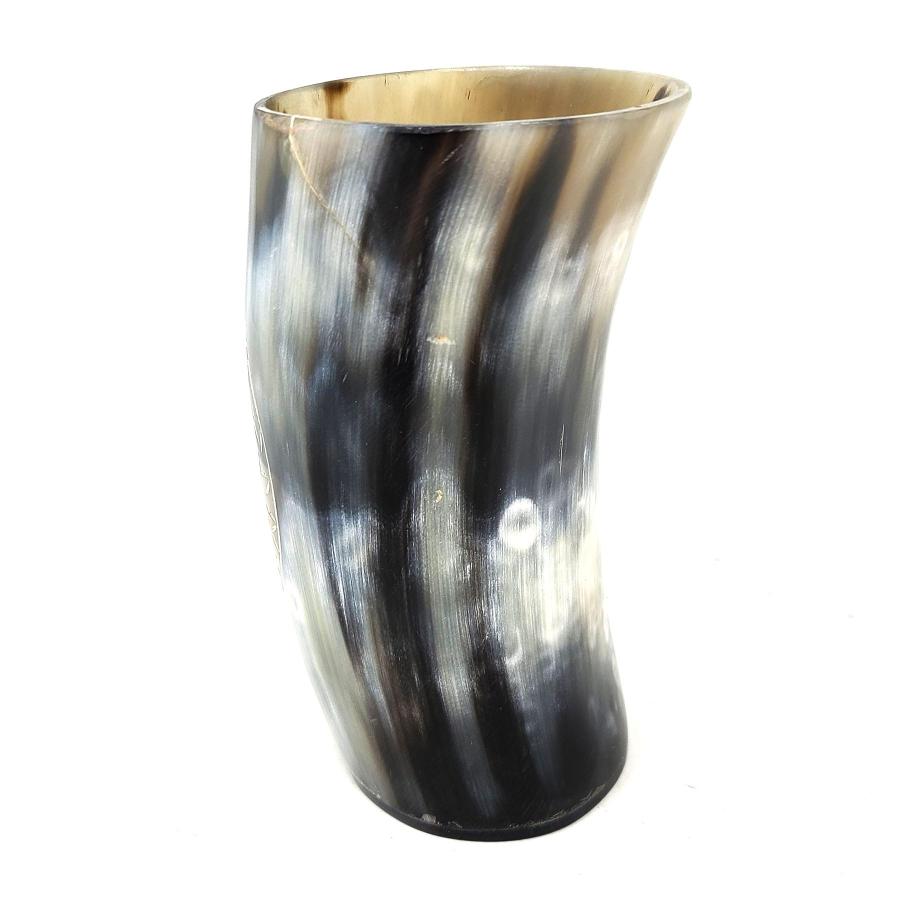 Norse Viking Compass Buffalo Horn Drinking Cup