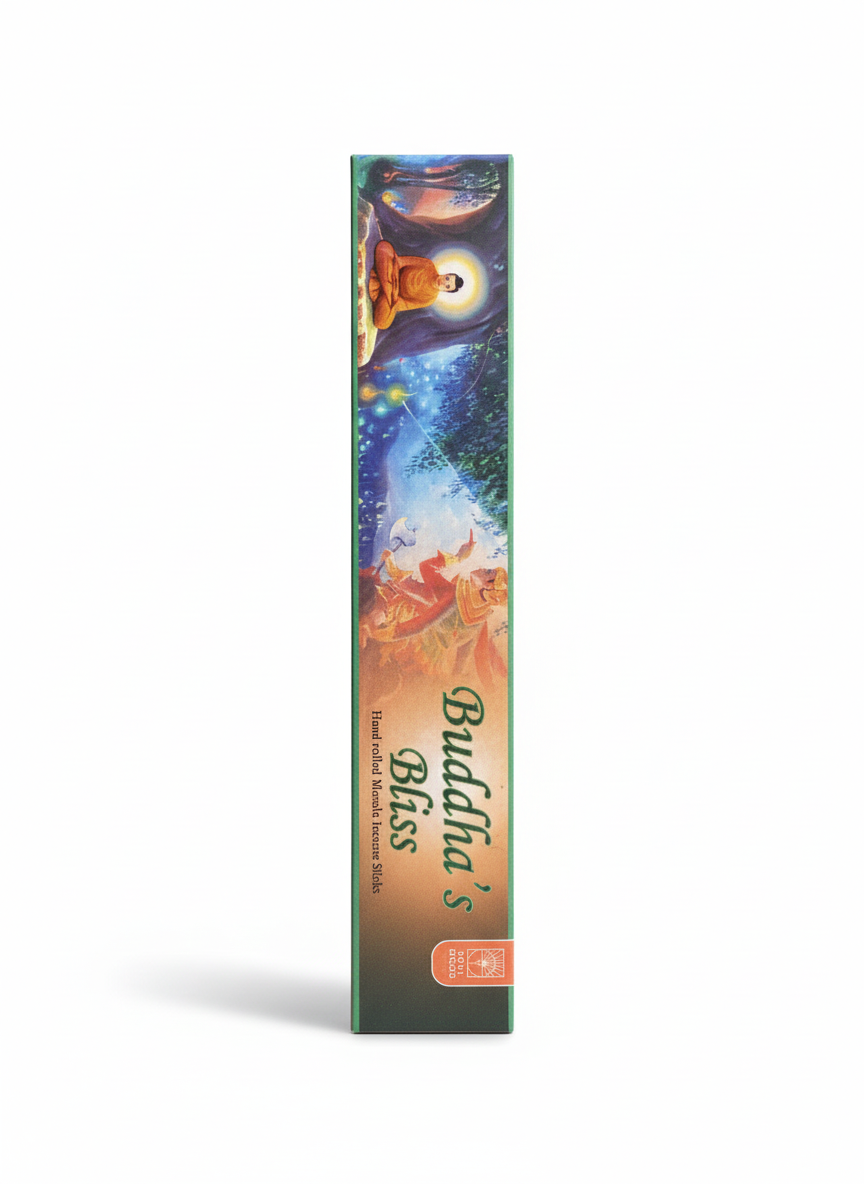 Buddha's Bliss incense packaging with artistic design on a white background Soul Stick Incense