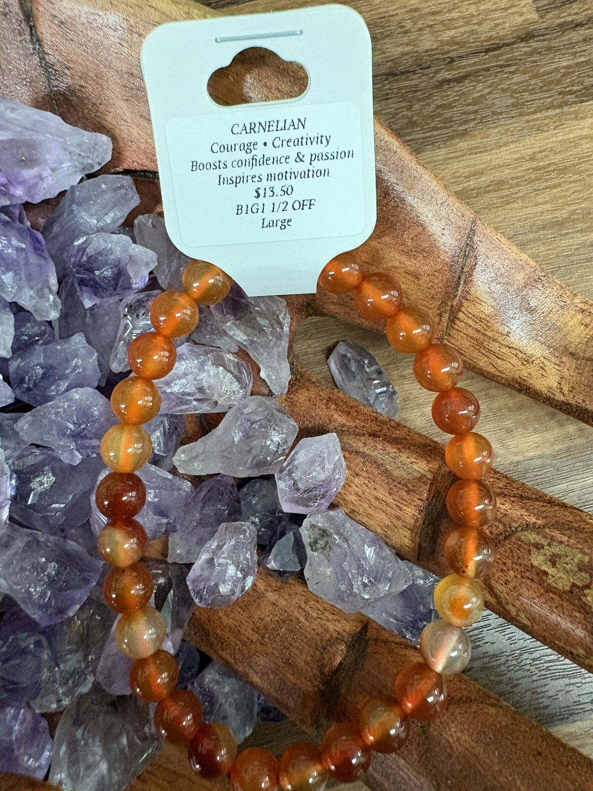 Carnelian Large Bracelet 8mm