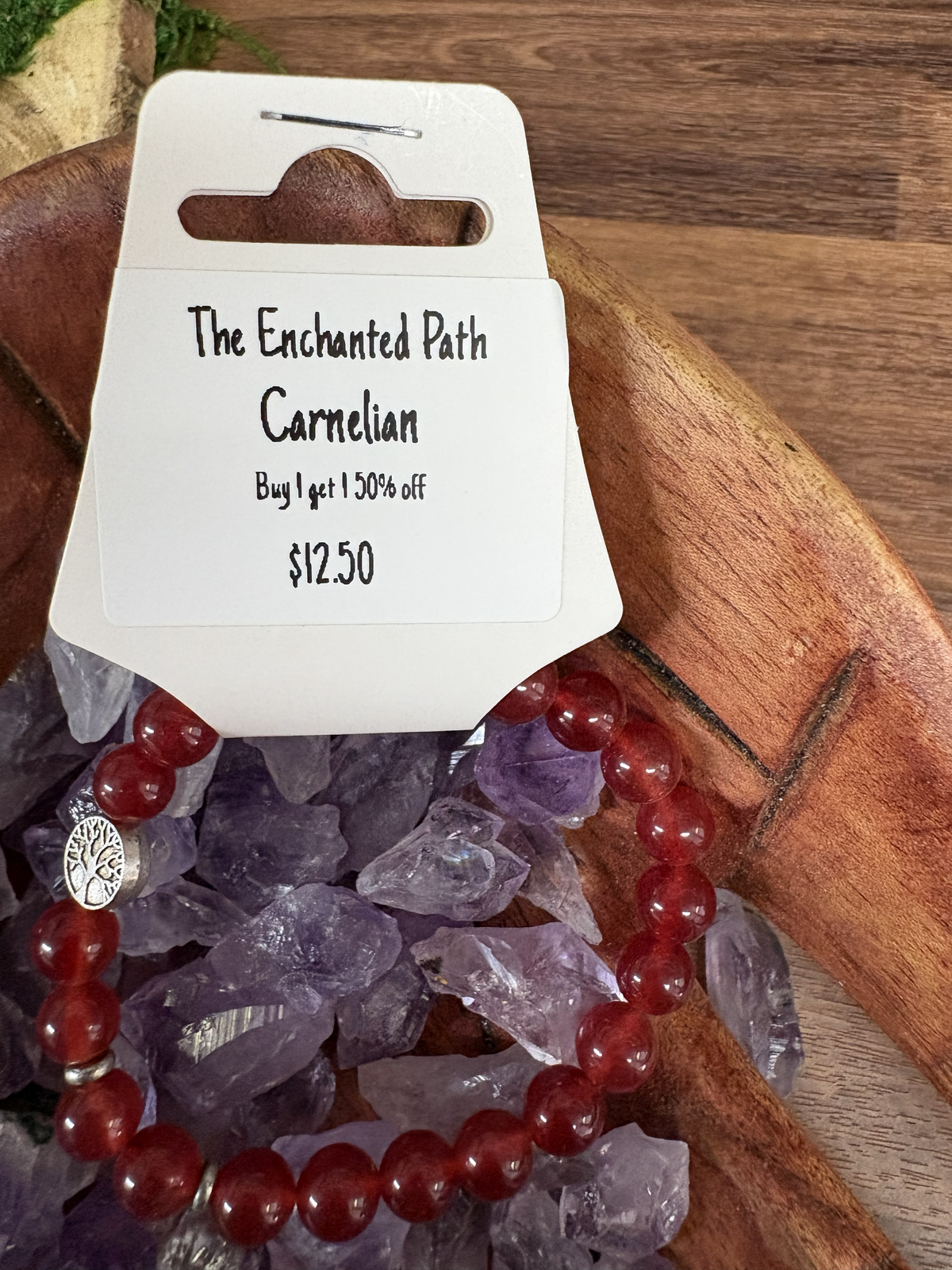 Carnelian Tree of life Bracelet 8mm