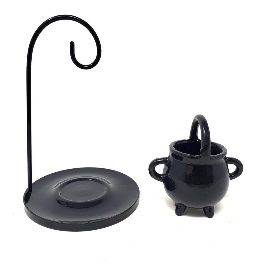 Hanging Metal Cauldron Aroma Lamp/Burner – 6.5"