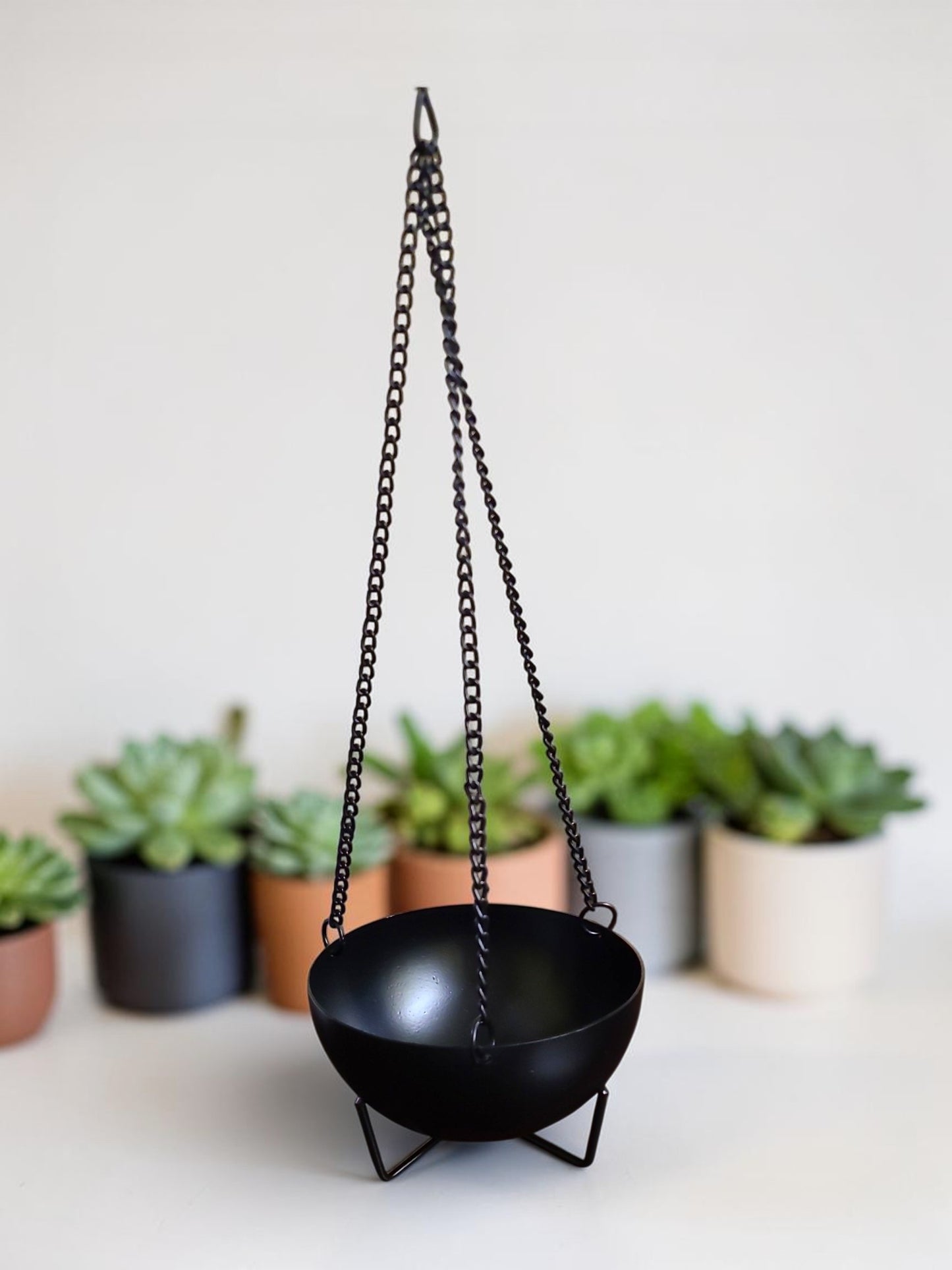 Hanging and Tabletop Metal Charcoal Burner