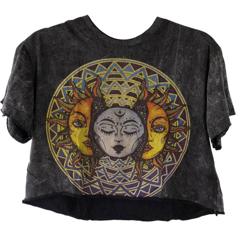 SUN & MOON CROP TOP: L