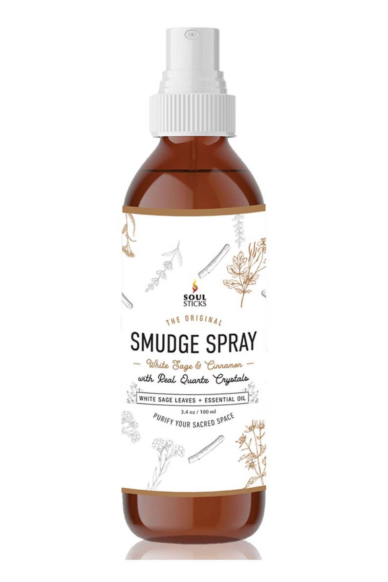 Smudge Spray - White Sage & Cinnamon Soul Sticks (3.4 oz)