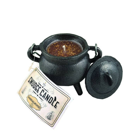 Smudge Candle - Sandalwood Cauldron Soul Sticks (4 in.)