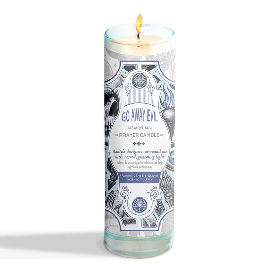 Prayer Candle - Go Away Evil (8") (9.5 oz)