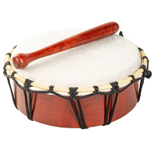 Small Ceremonial Drum With Drumstick