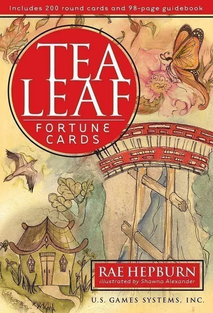 Tea Leaf Fortune Cards packaging with illustrations and text