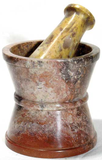 Traditional Soapstone Mortar and Pestle Set
