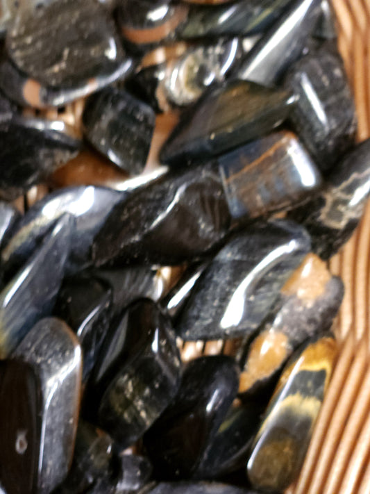 Blue Tiger’s Eye (Hawk’s Eye) Tumbled Stone