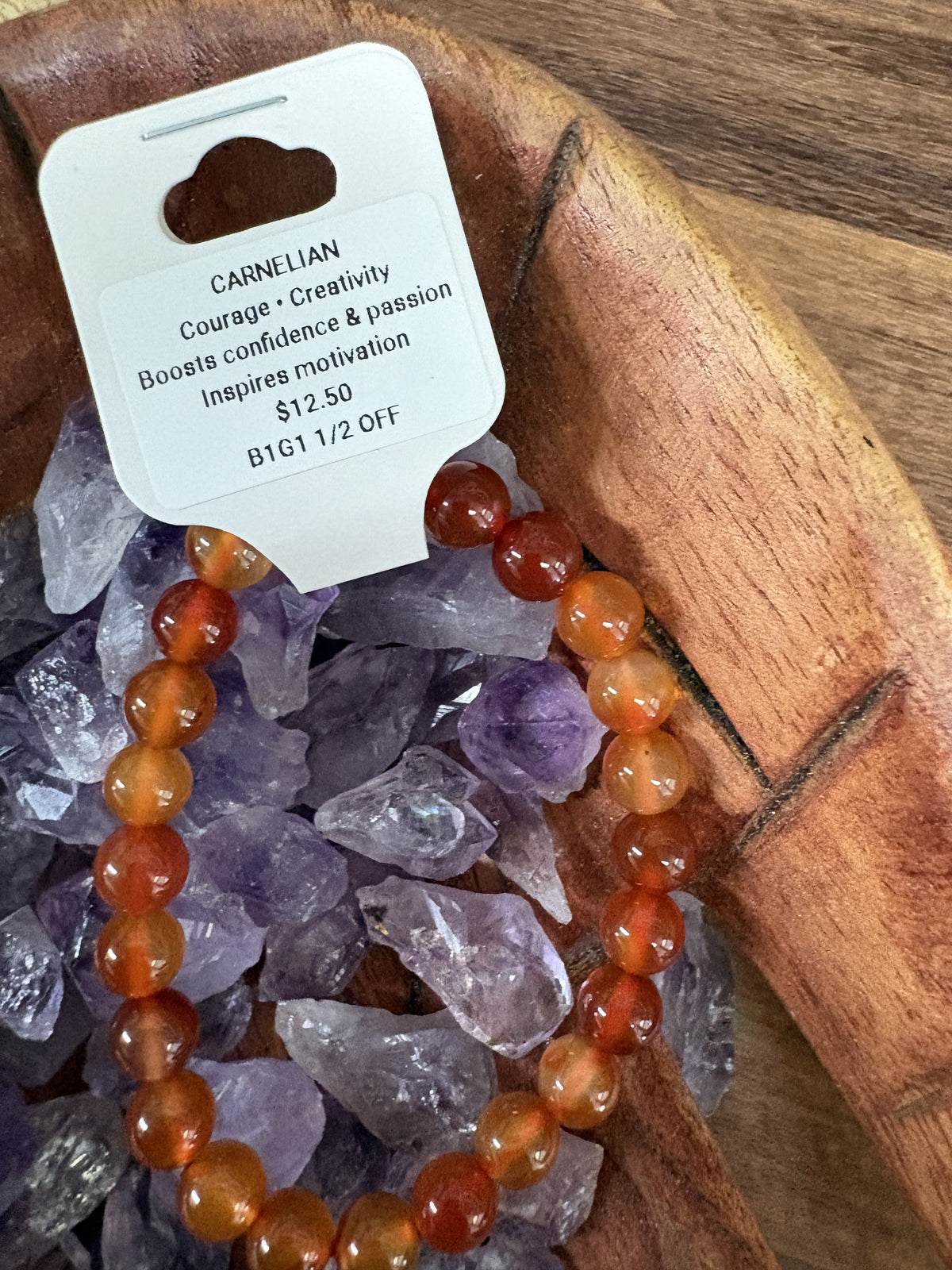 Carnelian Bracelet 8mm
