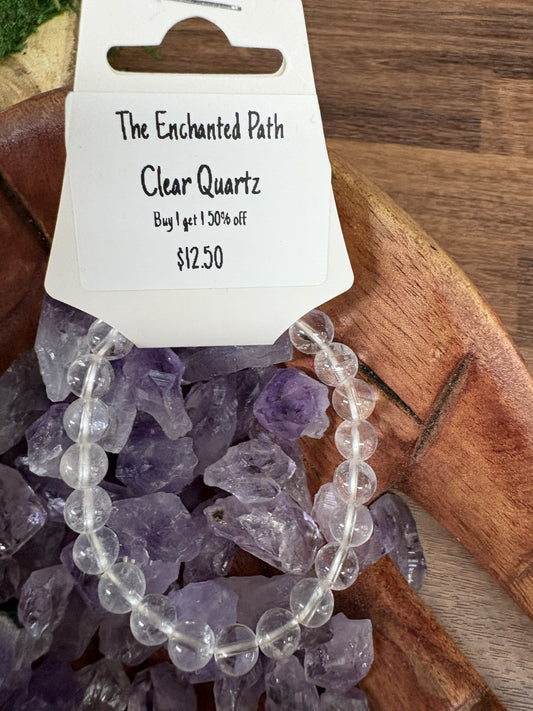 Clear Quartz Bracelet 8mm