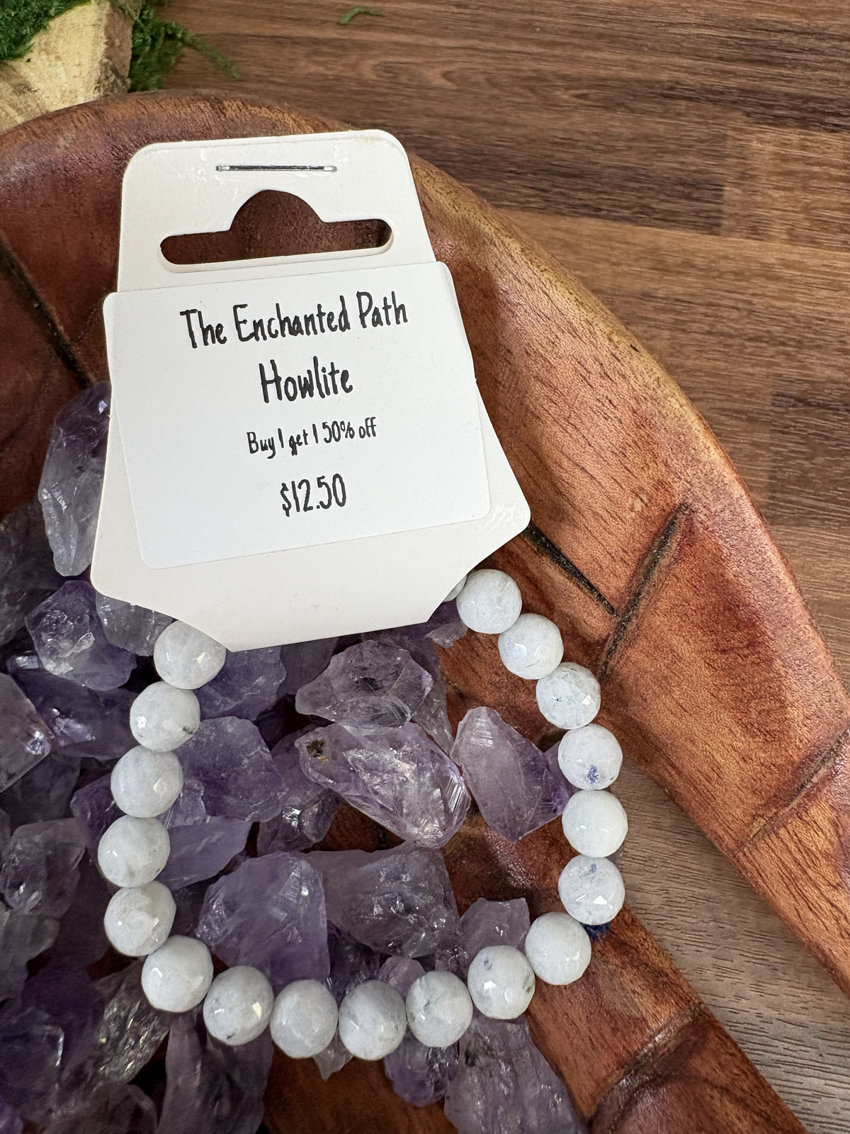 Howlite Facet Bracelet 8mm
