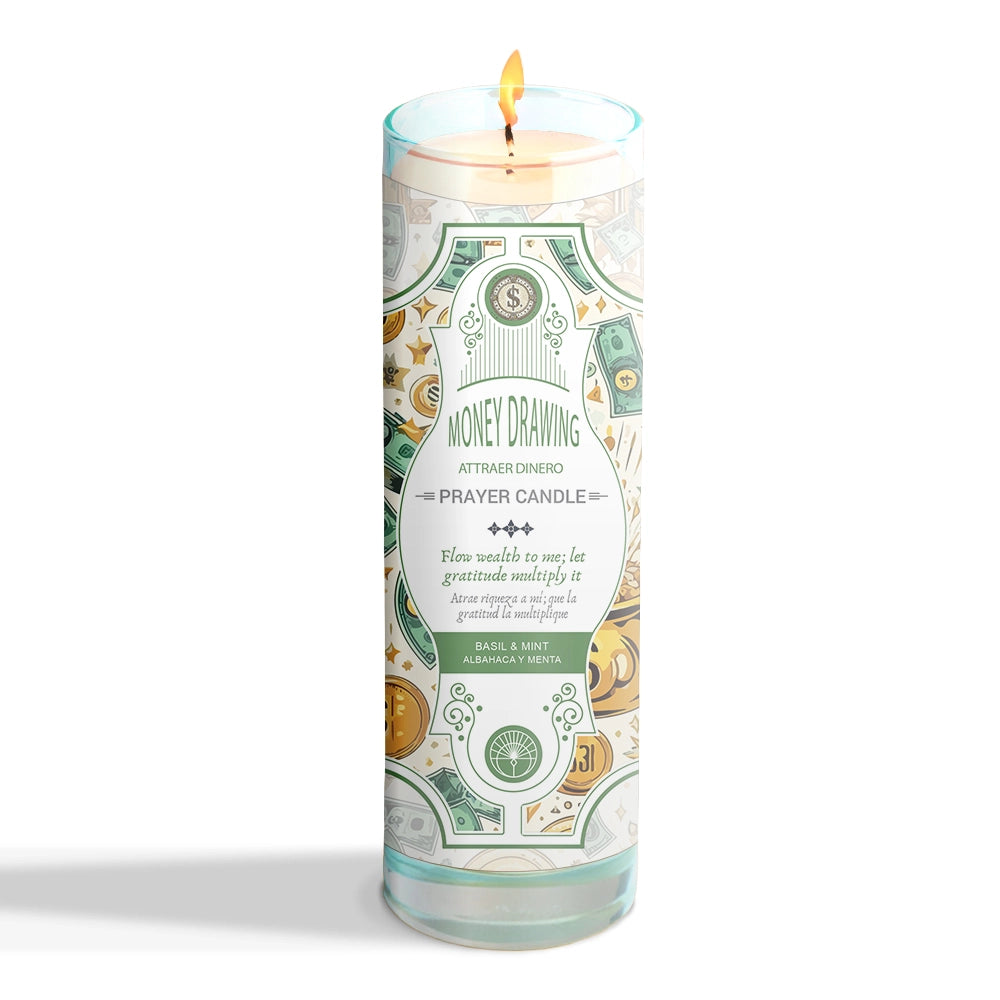 Attract Abundance: Soul Sticks Money Drawing Prayer Candle