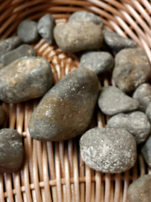 Pyrite Tumbled Stone