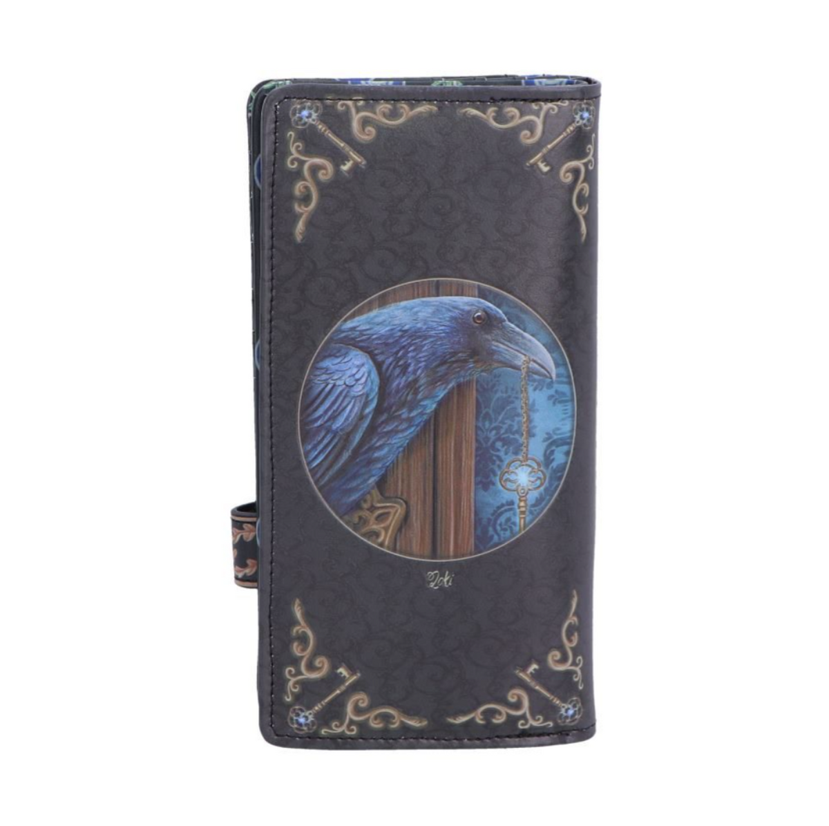 Lisa Parker Loki the Raven Embossed Purse