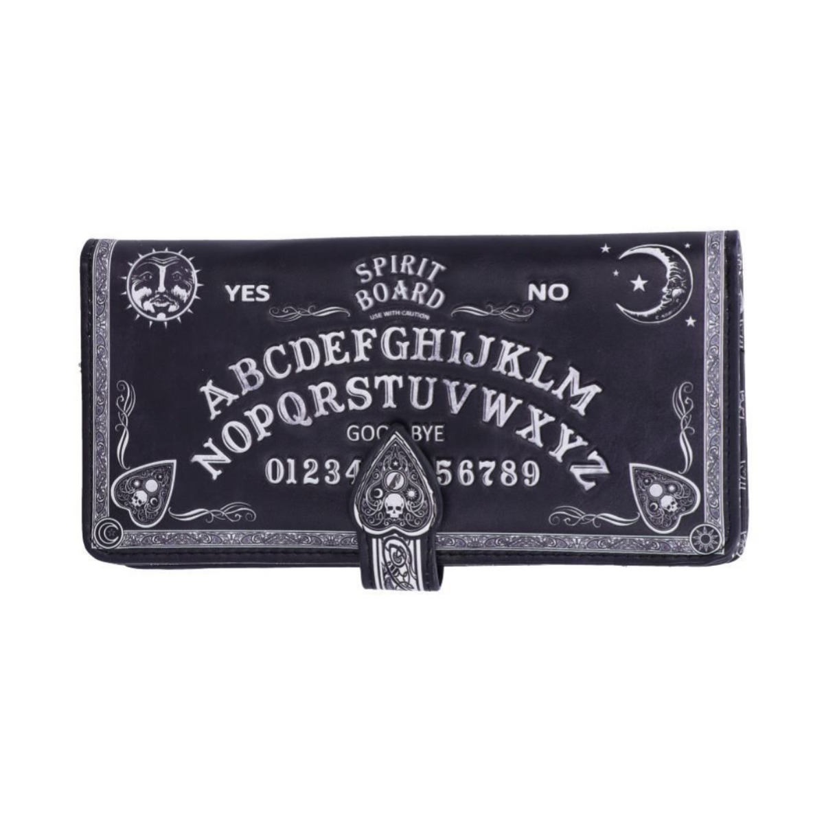 Spirit Board Embossed Purse – Black and White
