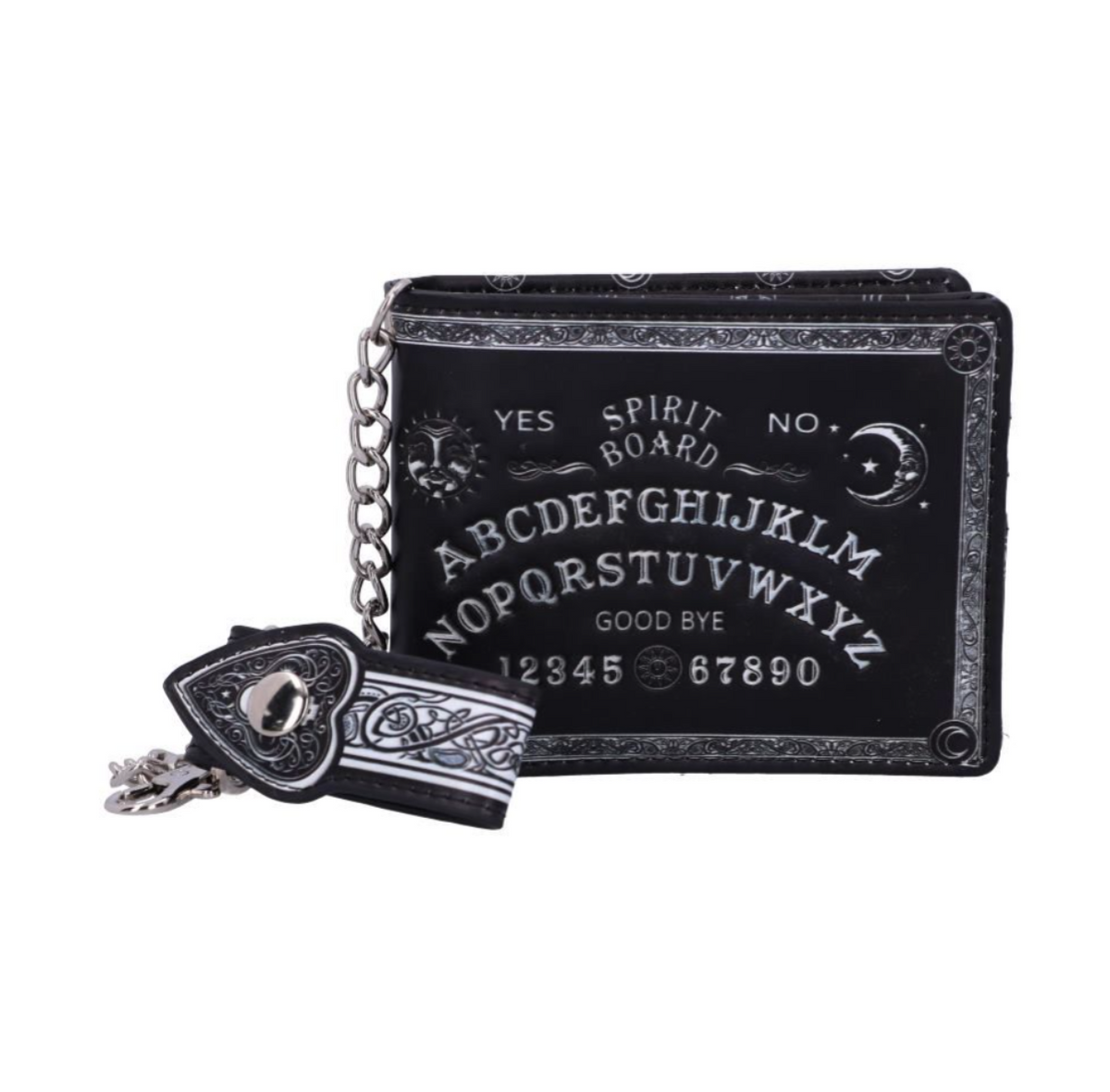 Spirit Board Gothic Wallet with Planchette Chain