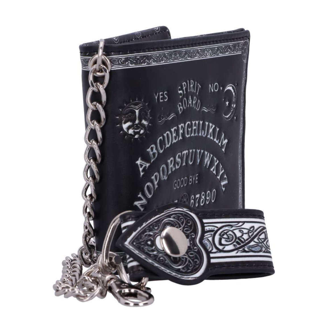 Spirit Board Gothic Wallet with Planchette Chain