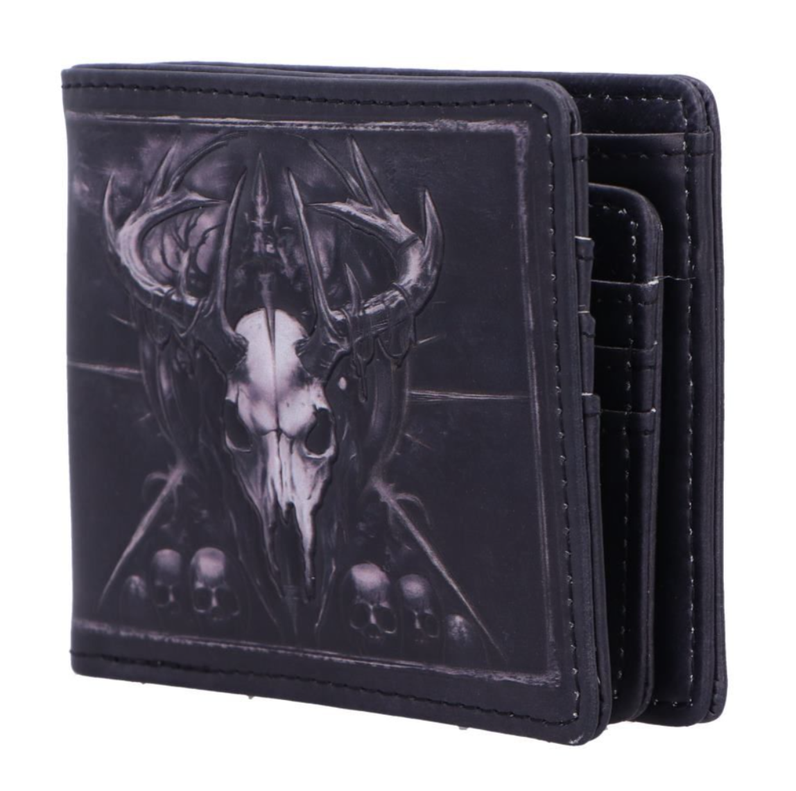 Dark Stag Skull Gothic Wallet