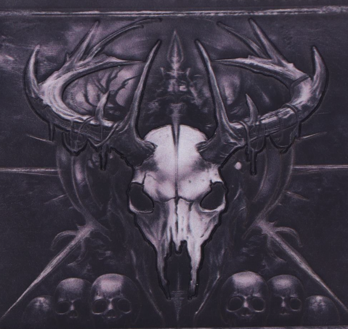 Dark Stag Skull Gothic Wallet