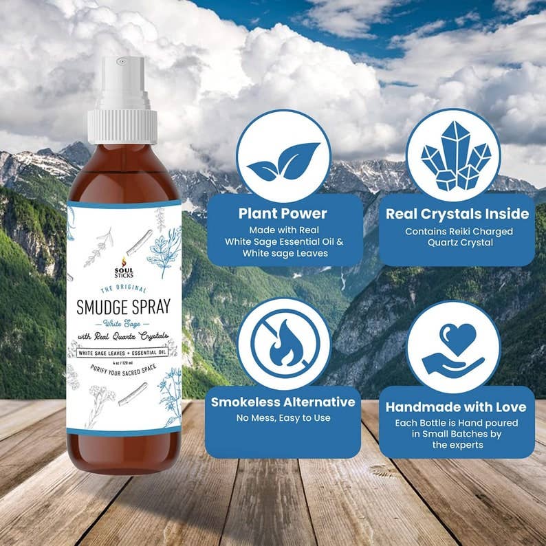 Smudge Spray - White Sage Soul Sticks (3.5 oz)