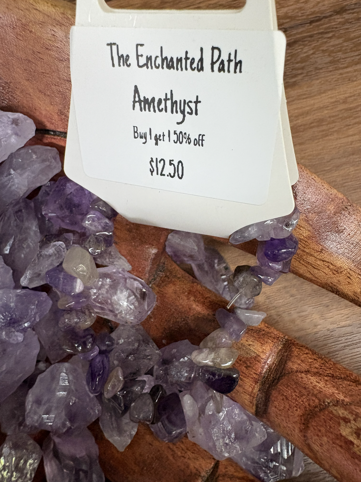 Amethyst Chipped Stone Bracelet