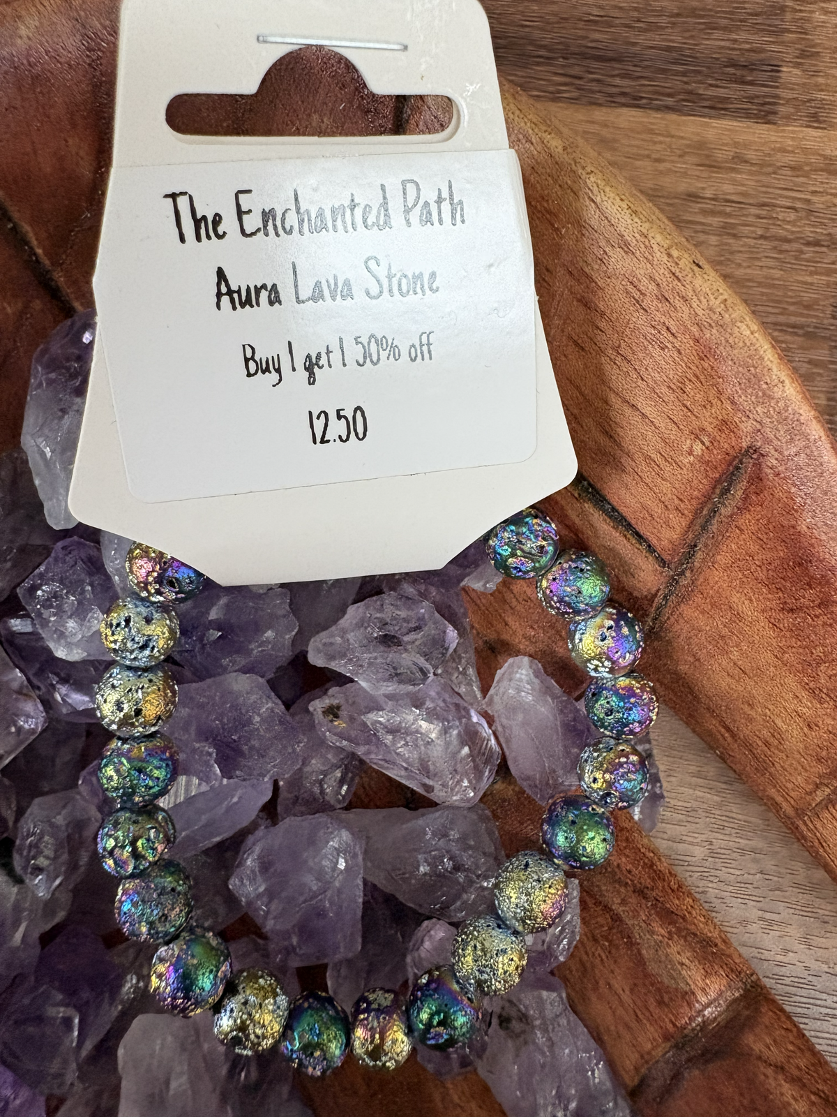 Aura Lavastone Bracelet 8mm