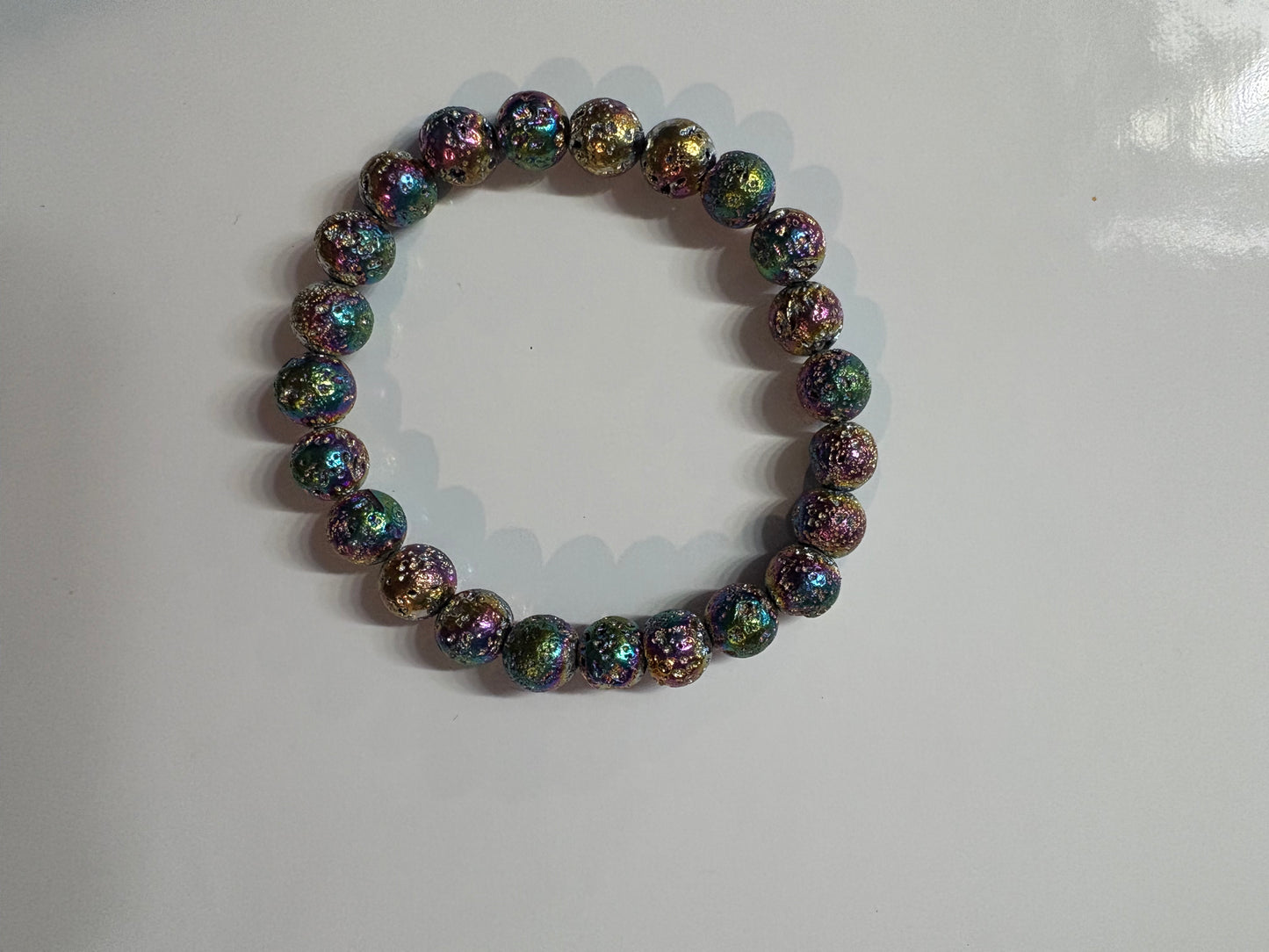 Aura Lava Stone Bracelet – Energy, Renewal and Transformation