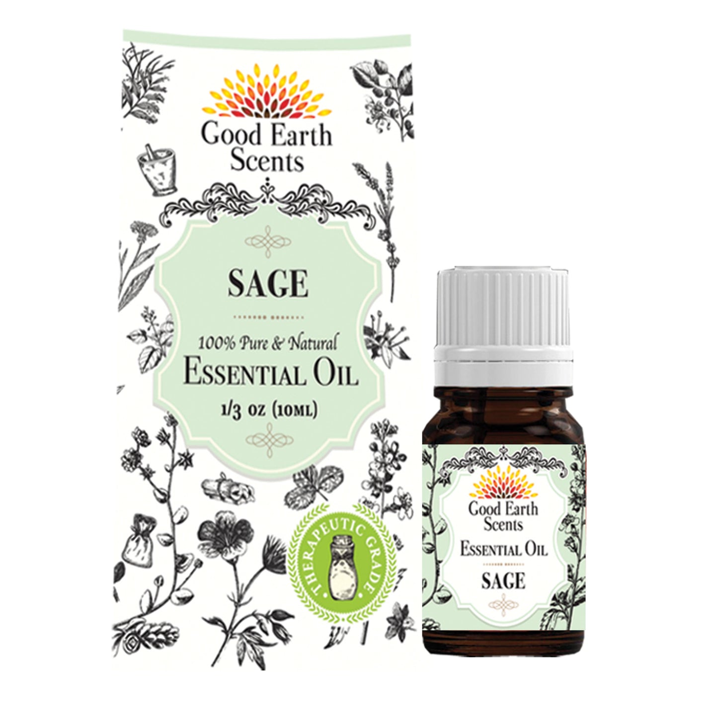 Essential Oil - Good Earth Scents Sage (10 ml.)