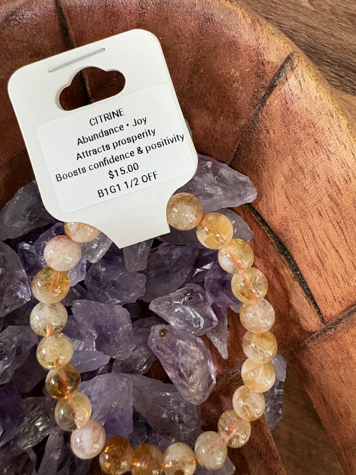 Citrine Bracelet 8mm