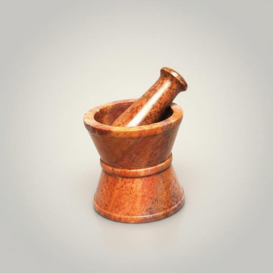 Traditional Soapstone Mortar and Pestle Set