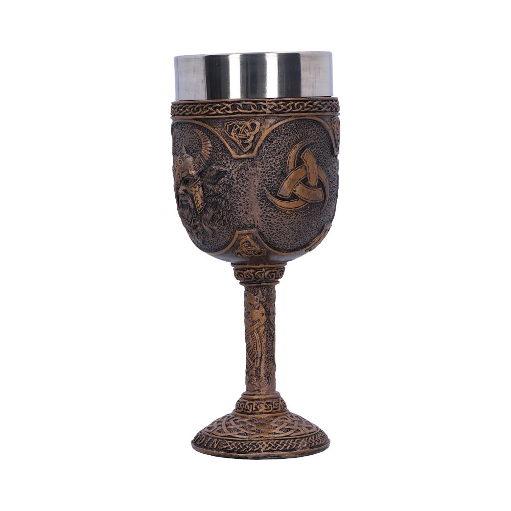 Odin Goblet | Norse God Chalice with Stainless Steel Insert