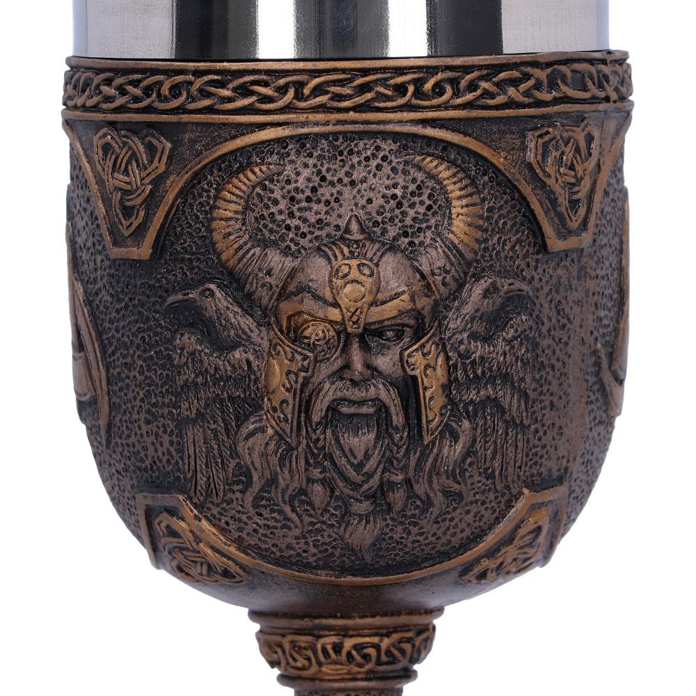 Odin Goblet | Norse God Chalice with Stainless Steel Insert
