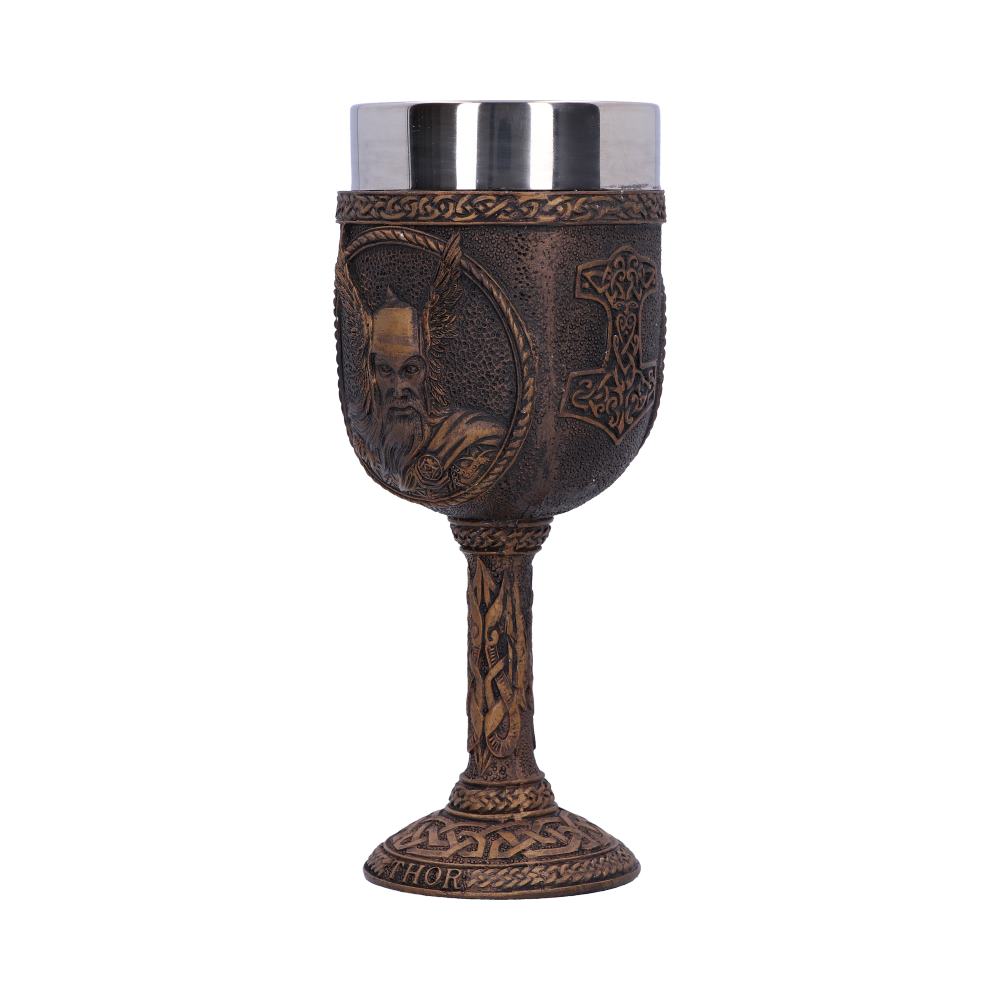 Thor Goblet | Norse God Chalice with Stainless Steel Insert