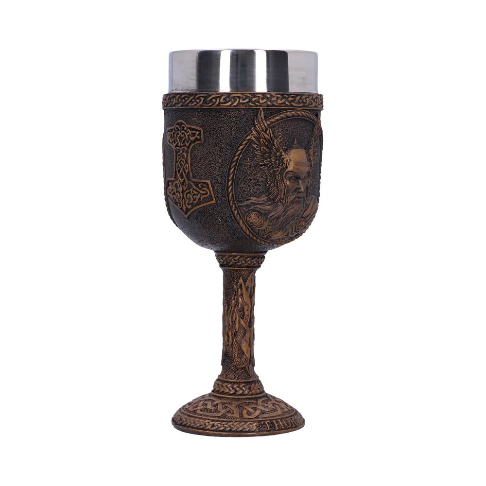 Thor Goblet | Norse God Chalice with Stainless Steel Insert