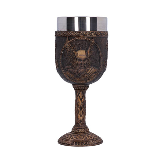 Thor Goblet | Norse God Chalice with Stainless Steel Insert