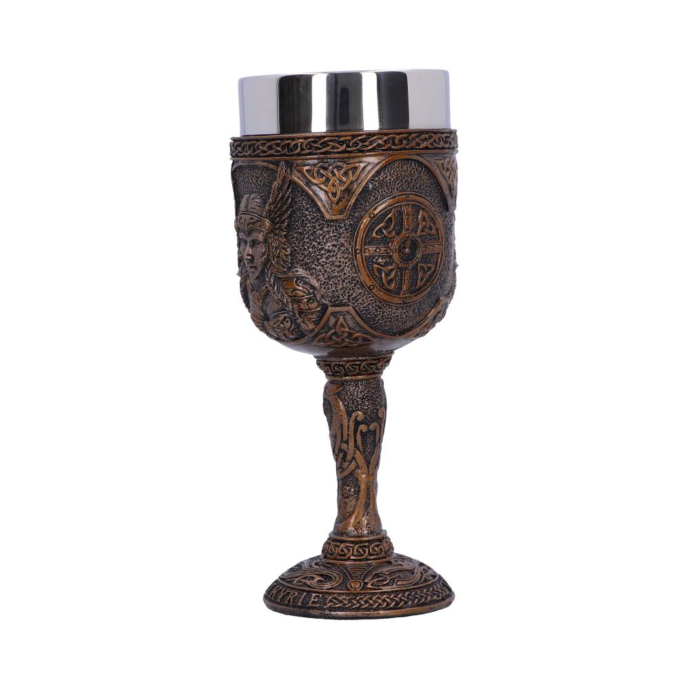 Valkyrie Goblet | Norse Warrior Maiden Chalice with Stainless Steel Insert