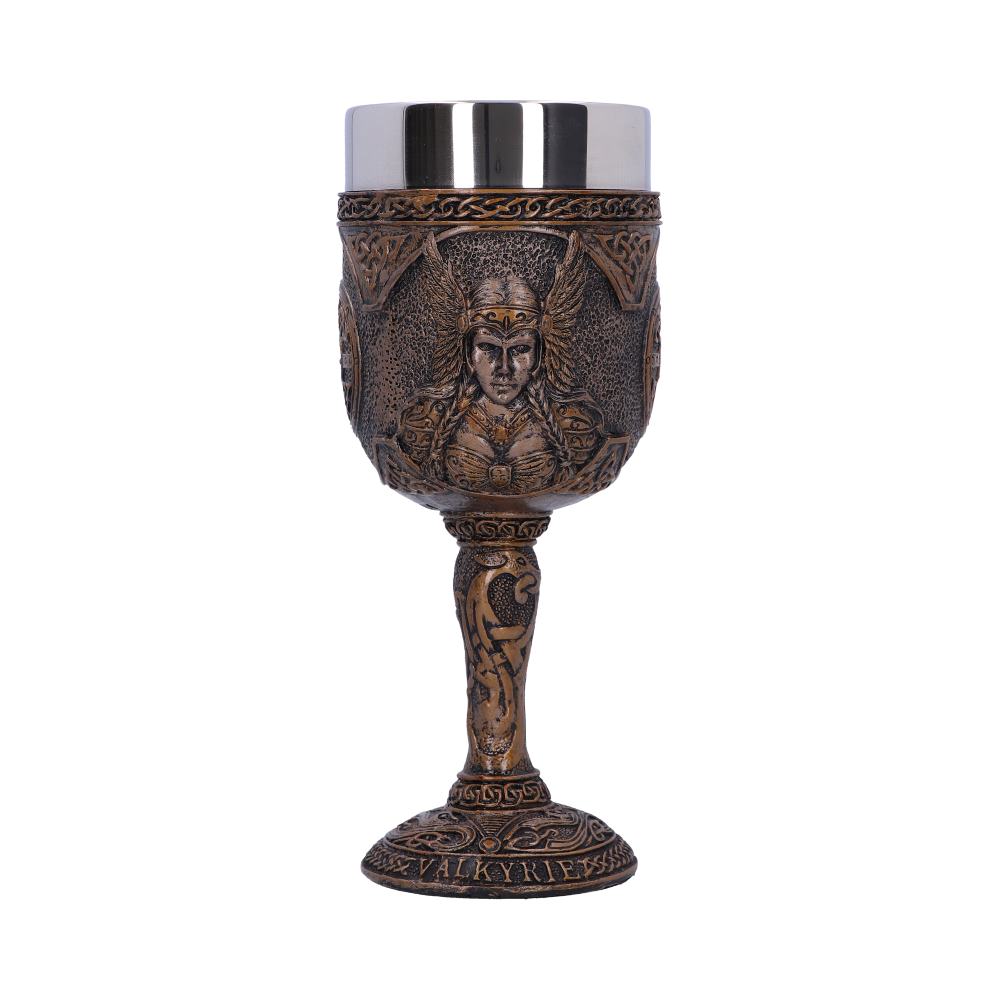 Valkyrie Goblet | Norse Warrior Maiden Chalice with Stainless Steel Insert