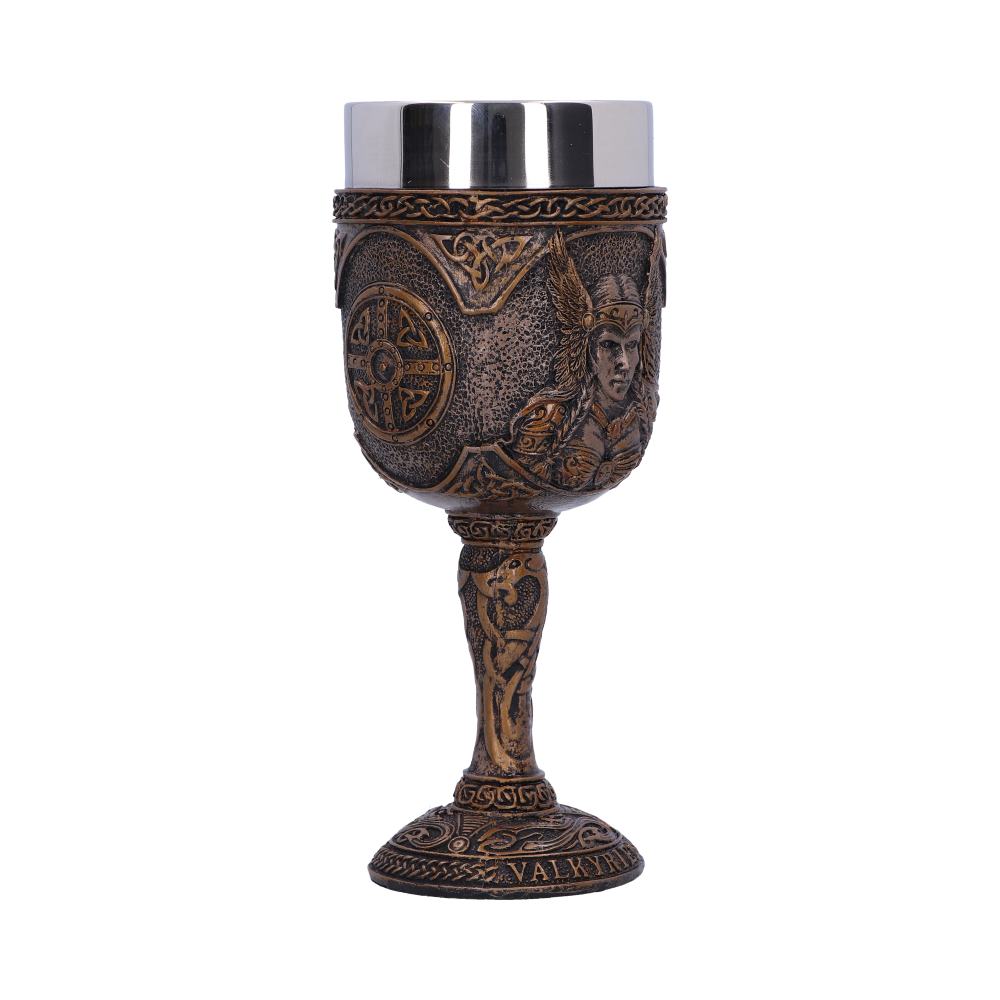 Valkyrie Goblet | Norse Warrior Maiden Chalice with Stainless Steel Insert