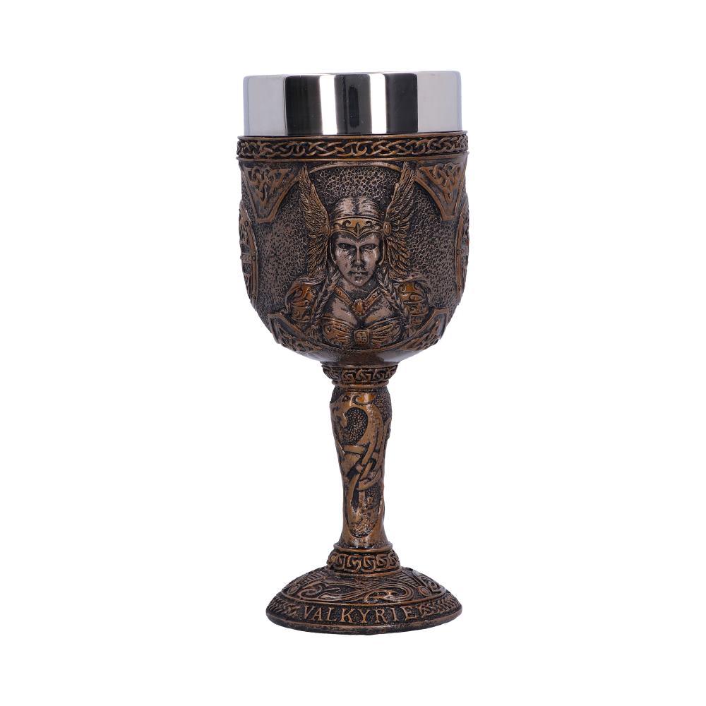 Valkyrie Goblet | Norse Warrior Maiden Chalice with Stainless Steel Insert