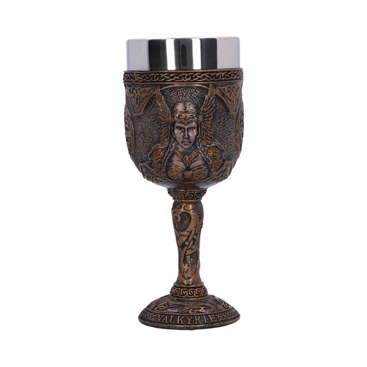 Valkyrie Goblet | Norse Warrior Maiden Chalice with Stainless Steel Insert