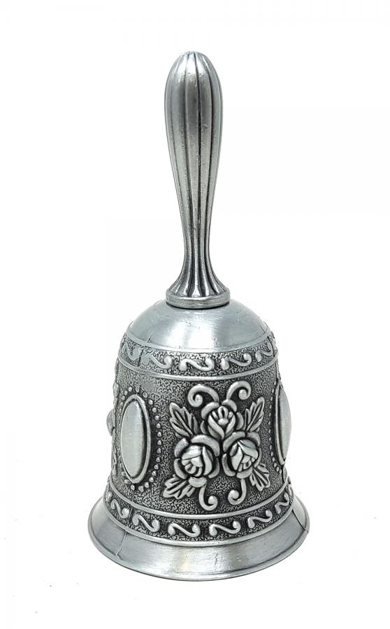 Charcoal Grey Floral Altar Bell