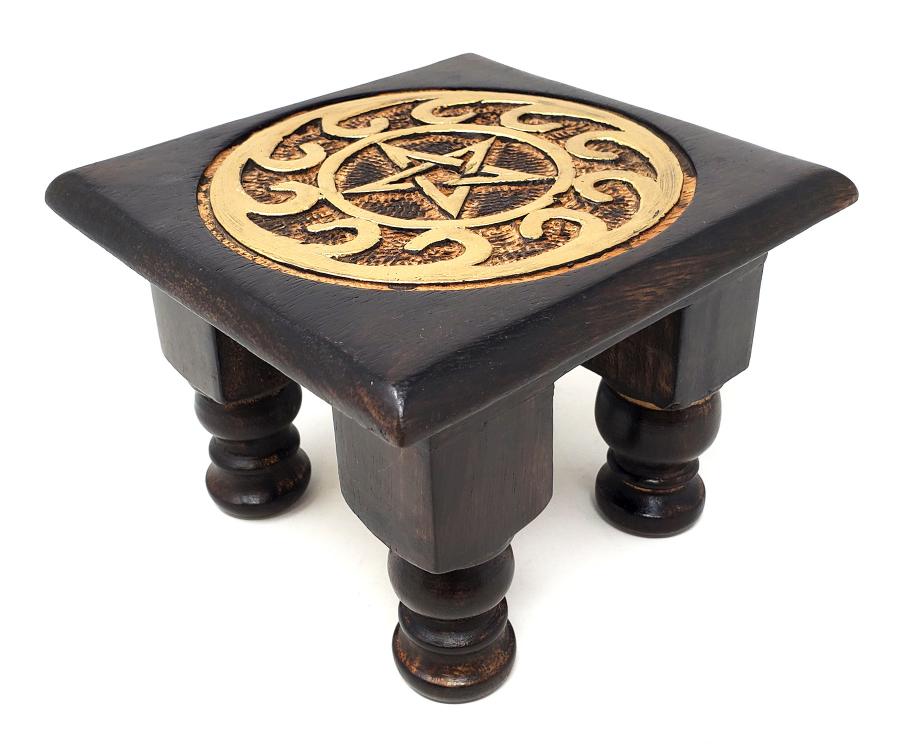 Pentagram Wooden Altar Table