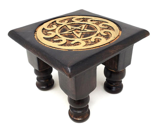 Pentagram Wooden Altar Table