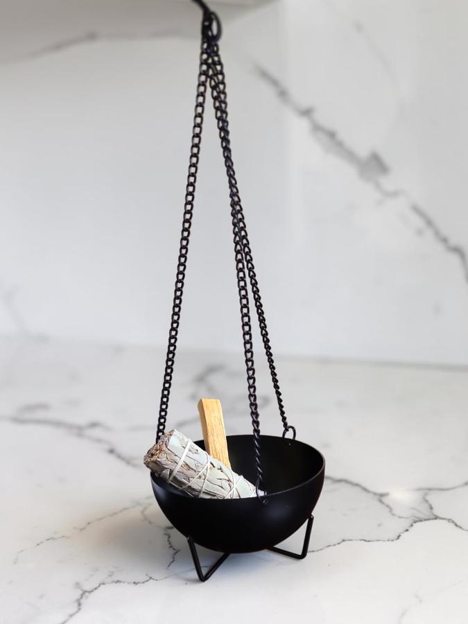 Hanging and Tabletop Metal Charcoal Burner
