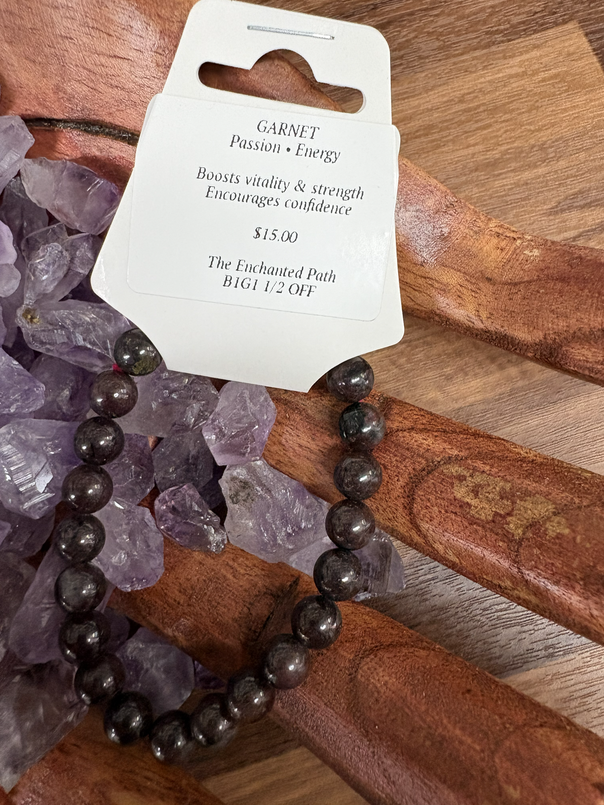 Garnet Bracelet 8mm
